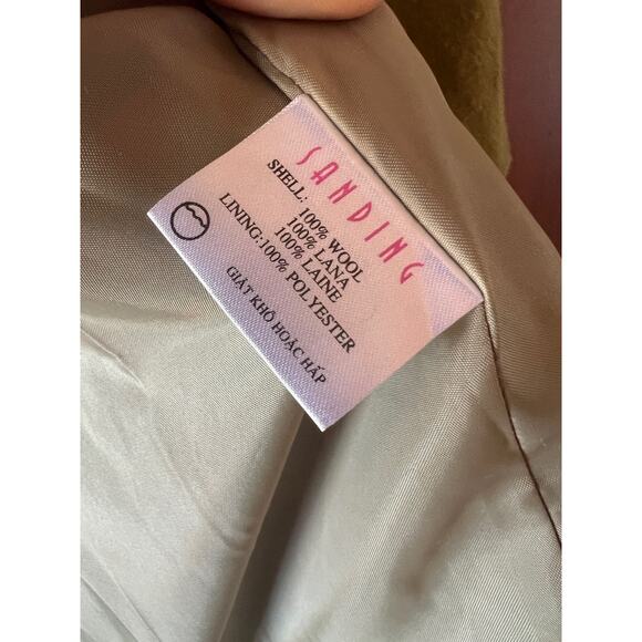 Wool Jacket Womens Medium Tan/beige - Picture 5 of 6